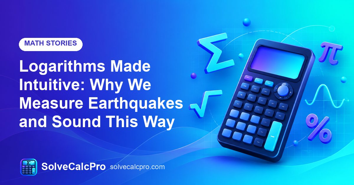 Logarithms Made Intuitive: Why We Measure Earthquakes and Sound This Way – feature image
