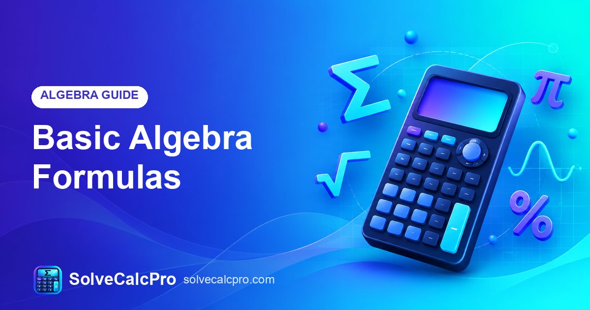 Basic Algebra Formulas – feature image