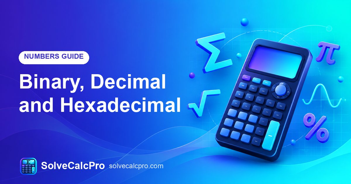 Binary, Decimal and Hexadecimal – feature image