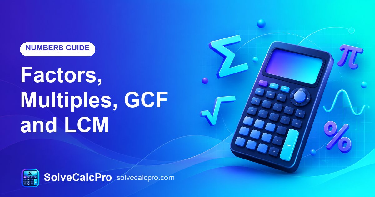 Factors, Multiples, GCF and LCM – feature image