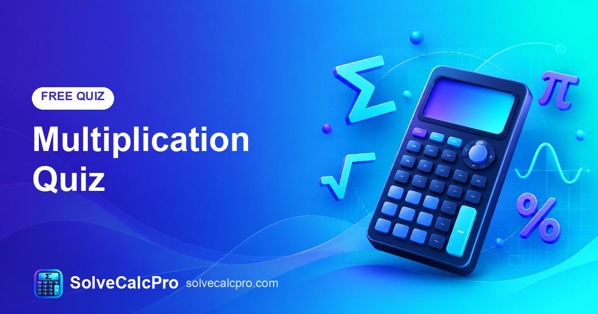 Multiplication Quiz – free practice